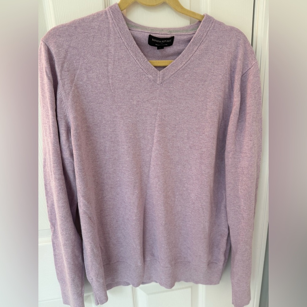 Banana Republic Purple Sweater size large premium luxe yarn